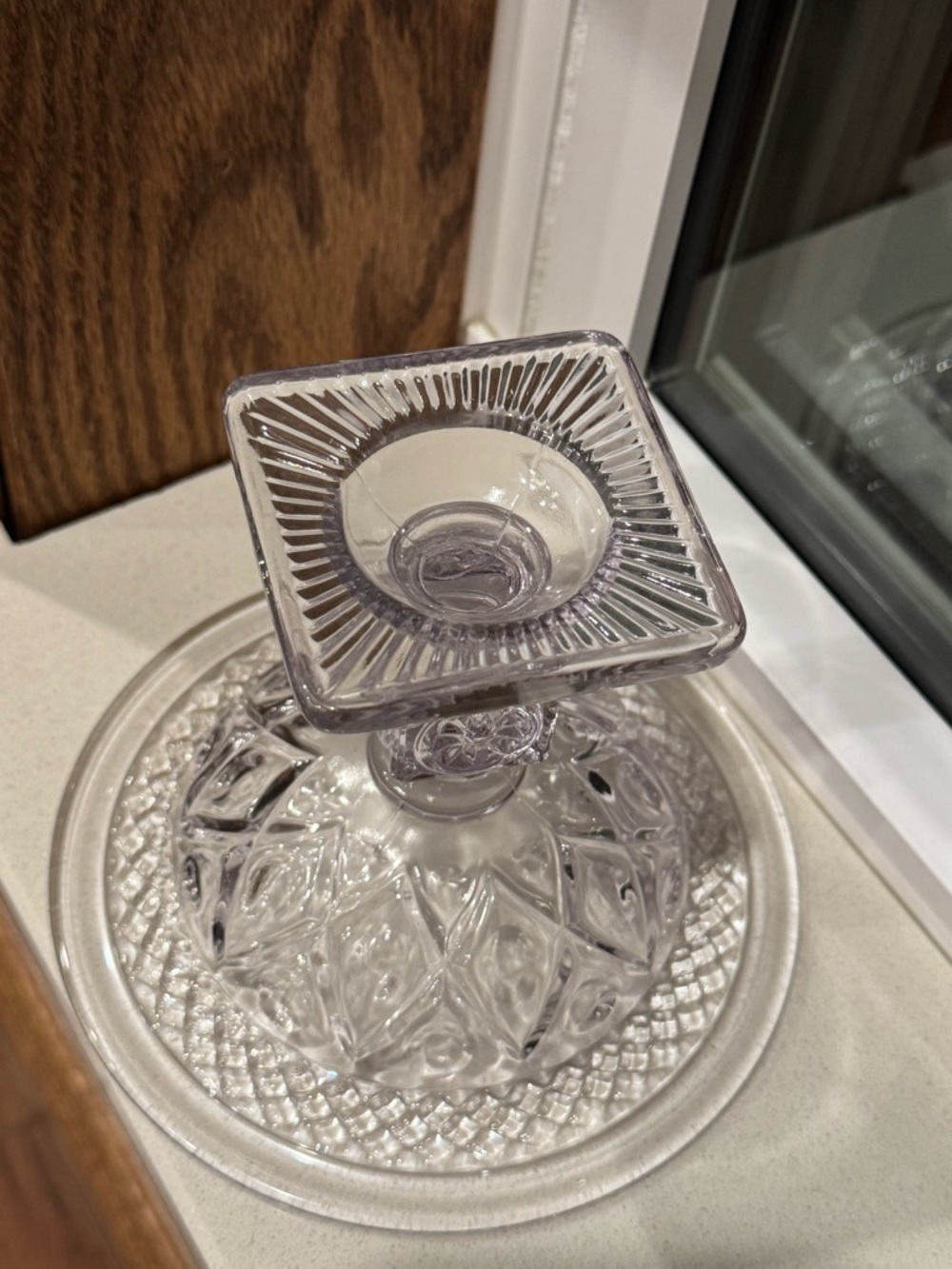 VINTAGE Imperial Glass Cape Cod Compote or Pedestal Dish - Picture 5 of 7